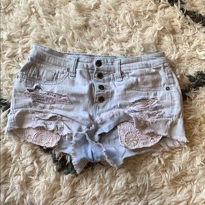 Denim shorts